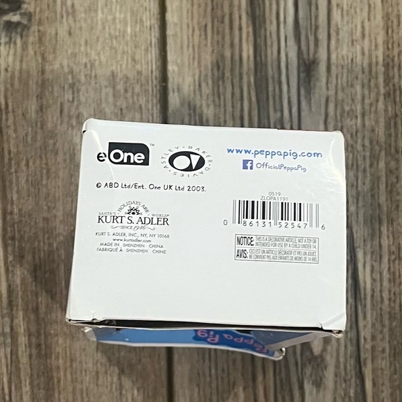 Peppa Pig Christmas Ornament Kurt S. Adler - New In Box - Picture 6 of 6